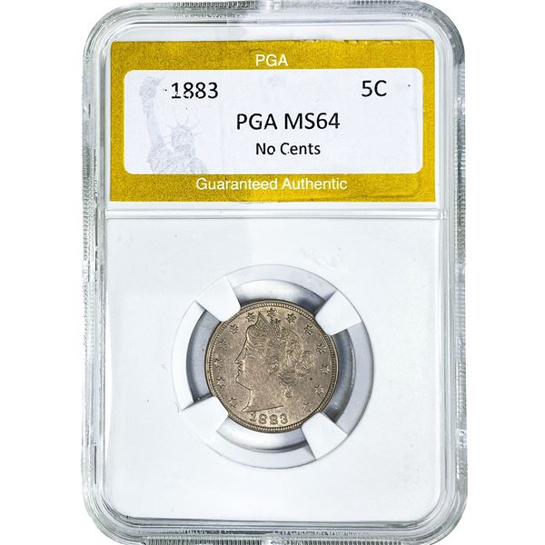1883 Liberty Victory Nickel PGA MS64 No Cents