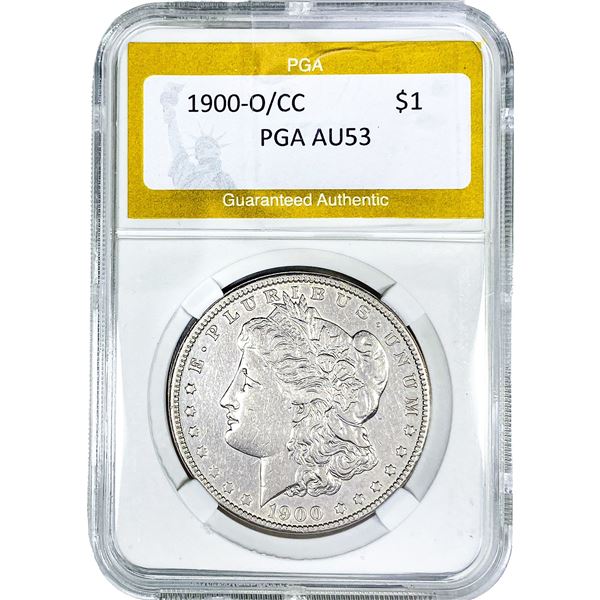 1900-O/CC Morgan Silver Dollar PGA AU53