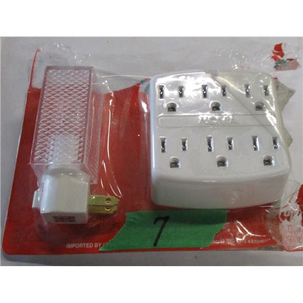 NIGHT LIGHT & MULTI PLUG COMBINATION