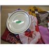 Image 1 : PLATTER, ASSORTED SCARVES