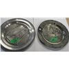 Image 1 : COLLECTABLE:  2 PEWTER WALL PLATES