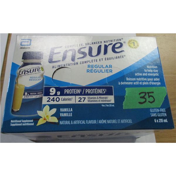 ENSURE REGULAR VANILLA DRINK (6 BOTTLES X 235 ML)