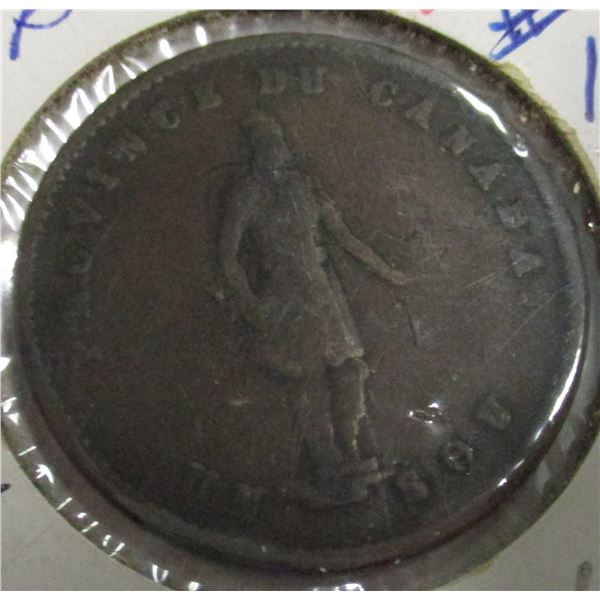 1852 QUEBEC HALF PENNY TOKEN