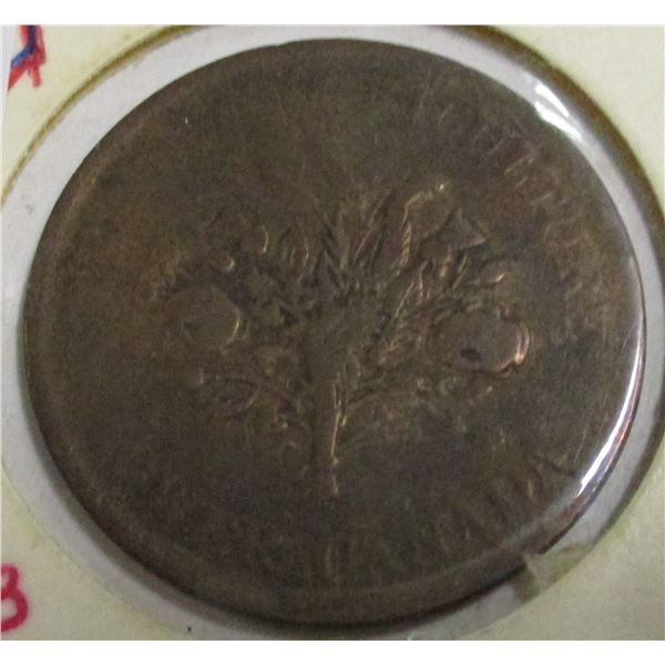 1835 MONTREAL CANADA PENNY TOKEN