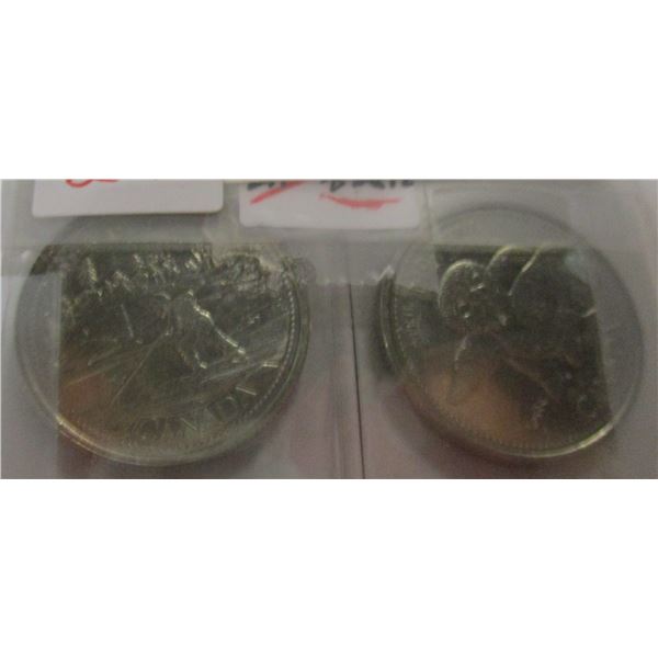 1999 MARCH & APRIL MILLENIUM UNCIRCULATED CANADA QUARTER SET