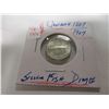 Image 7 : 1867 - 1967 CANADA SILVER FISH DIME