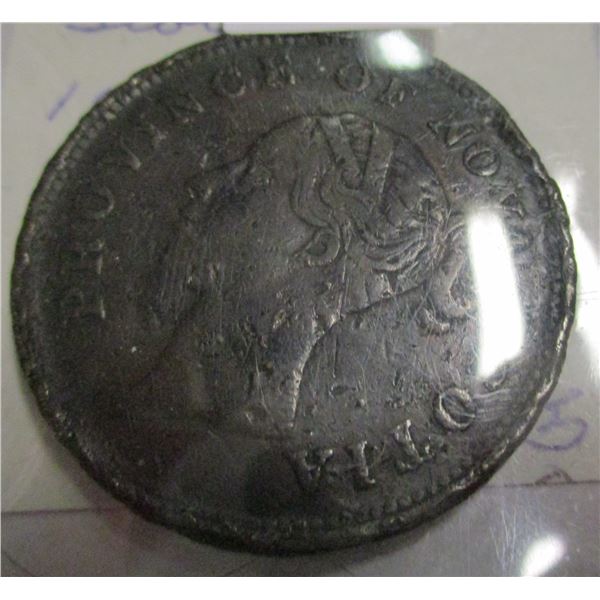 1840 PROVINCE OF NOVA SCOTIA VICTORIAN PENNY TOKEN