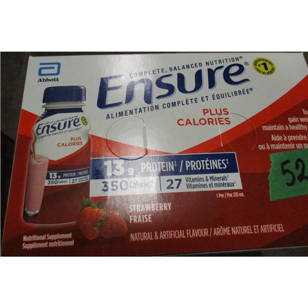 ENSURE STRAWBERRY PROTEIN PLUS DRINK (6 BOTTLES X 235 ML)