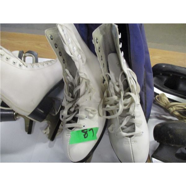 GIRLS SKATES (SIZE 4), LADIES SKATES (SIZE 8), & BOYS SKATES (SIZE 8)