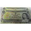 Image 1 : 1973 SET OF LAST OF CANADA $1 BILLS