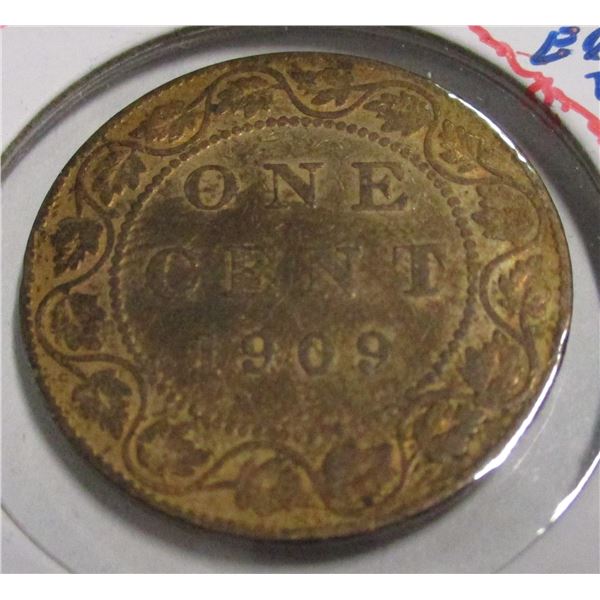 1909 CANADA KING EDWARD VII LARGE PENNY