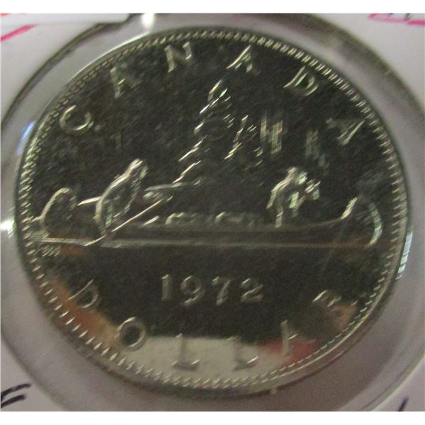 1972 PROOF CAMEO CANADA VOYAGER DOLLAR