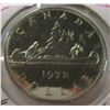 Image 1 : 1972 PROOF CAMEO CANADA VOYAGER DOLLAR