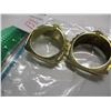 Image 3 : 2 - GOLDTONE RINGS WITH STONES (SIZE 9.5 & 7.5)