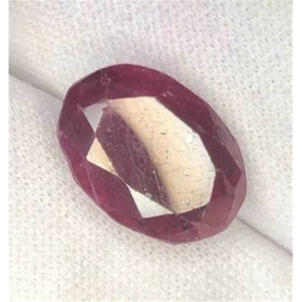 Natural Untreated Madagascar Ruby, 15.70ct, Oval Cut