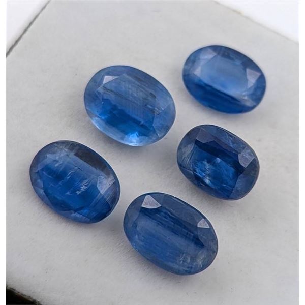 Parcel of 5 Oval Mixed Cut Royal Blue Kyanite, 20.50ct