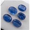 Image 1 : Parcel of 5 Oval Mixed Cut Royal Blue Kyanite, 20.50ct