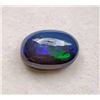 Image 1 : Natural Welo Black Opal 2.45ct Oval Cabochon