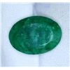 Image 2 : Natural Brazilian Emerald, 11.6ct Oval Cut Gemstone
