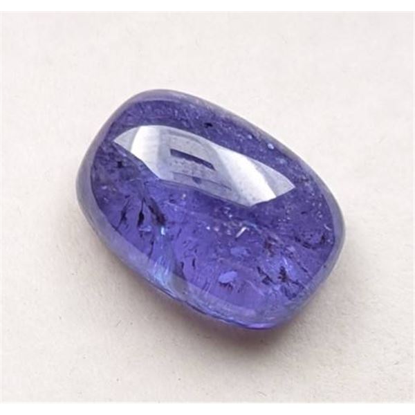 Natural Tanzanite Cushion Cabochon, 9.15cts with Appraisal