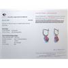Image 3 : Sterling Silver Earrings with 2.36ct Natural Mozambique Rubies