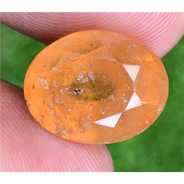 17.20ct Natural Grossular Garnet, Oval Cut, Certified