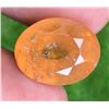 Image 1 : 17.20ct Natural Grossular Garnet, Oval Cut, Certified