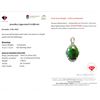 Image 3 : Emerald and Cubic Zirconia Pendant in 925 Silver, 5.40ct