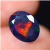 Image 2 : Natural Welo Black Opal, 2.50ct, Oval Faceted