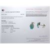 Image 3 : Sterling Silver Earrings with Pear-Cut Zambian Emeralds and Cubic Zirconia