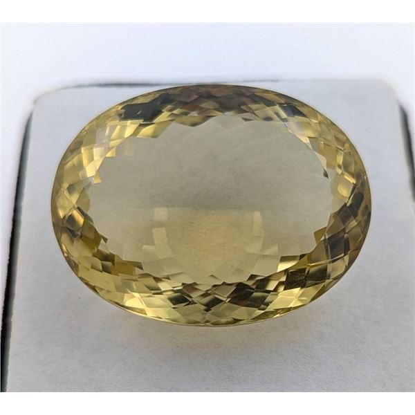 93.55ct Natural Lemon Quartz Oval Cut Gemstone