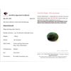 Image 3 : Natural Emerald, 7.85ct Oval Cabochon with Appraisal
