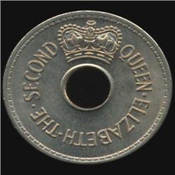 1961 Fiji Penny Elizabeth Gem BU MS65+ (COI-7013)