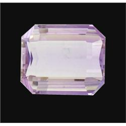 27.1ct Light Violet Amethyst Brazil Emerald Cut Appraisal Estimate $5420 (GEM-15209)