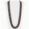 Black Saltwater Pearl Three Strand Necklace (JEW-250I)