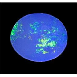 1.57ct Australian Black Opal Doublet Full Fire (GEM-22397A)