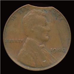 1940 Lincoln Cent Clip Error Better Grade (COI-5143)
