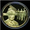 .75oz Franklin Mint PR70 DCAM 24k plated Sterling Silver Round History of the American Presidency T.