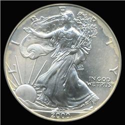 2000 Silver Eagle Graded GEM MS70 (COI-6270)