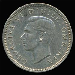 1938 British Silver Six Pence High Grade AU+ (COI-6796)