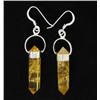 30ct Natural Citrine Crystal Sterling Earrings (JEW-1716)