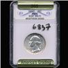 Image 3 : 1958D Washington 25c Silver Quarter Coin Graded GEM (COI-6837)