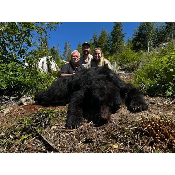 Black Bear Hunt for 1 Hunter & 1 Observer Vancouver Island, BC