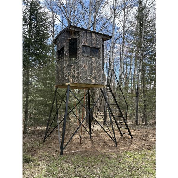 Custom Deer Stand with 8-Foot Platform & 2 Tons of Protein Feed!