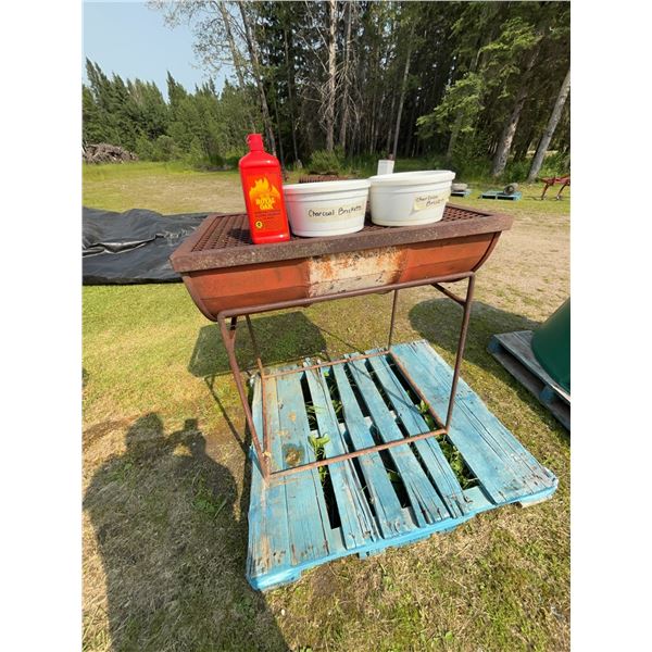 Steel Barrel Charcoal BBQ Grill