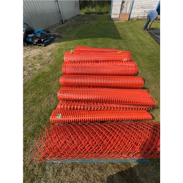 Orange Plastic Safety Fencing Rolls