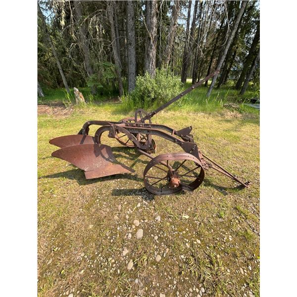 Antique Iron Horse-Drawn Plow