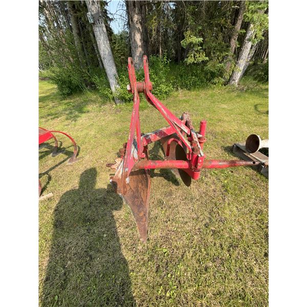 Two-Bottom Moldboard Plow, Red Paint