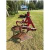 Image 2 : Two-Bottom Moldboard Plow, Red Paint