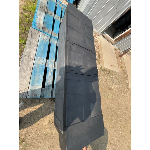 Large Black Plastic Storage Chest
